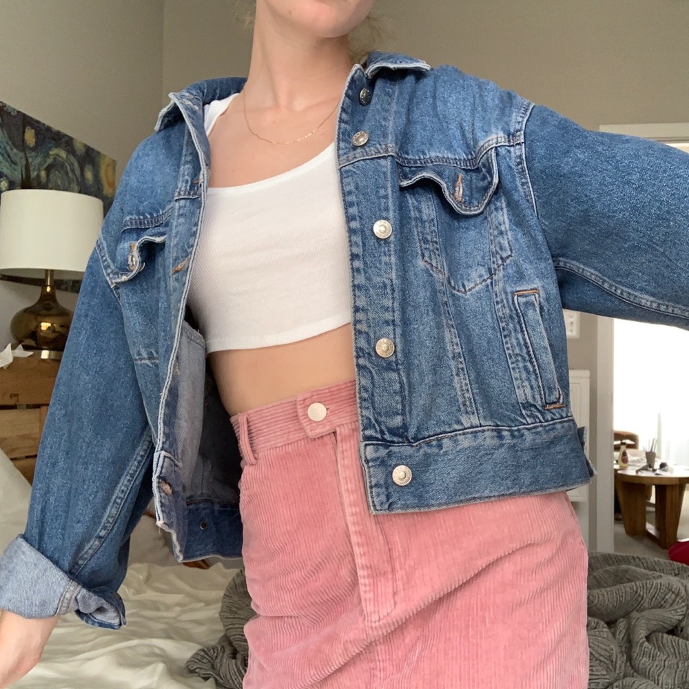 Oversized denim jacket